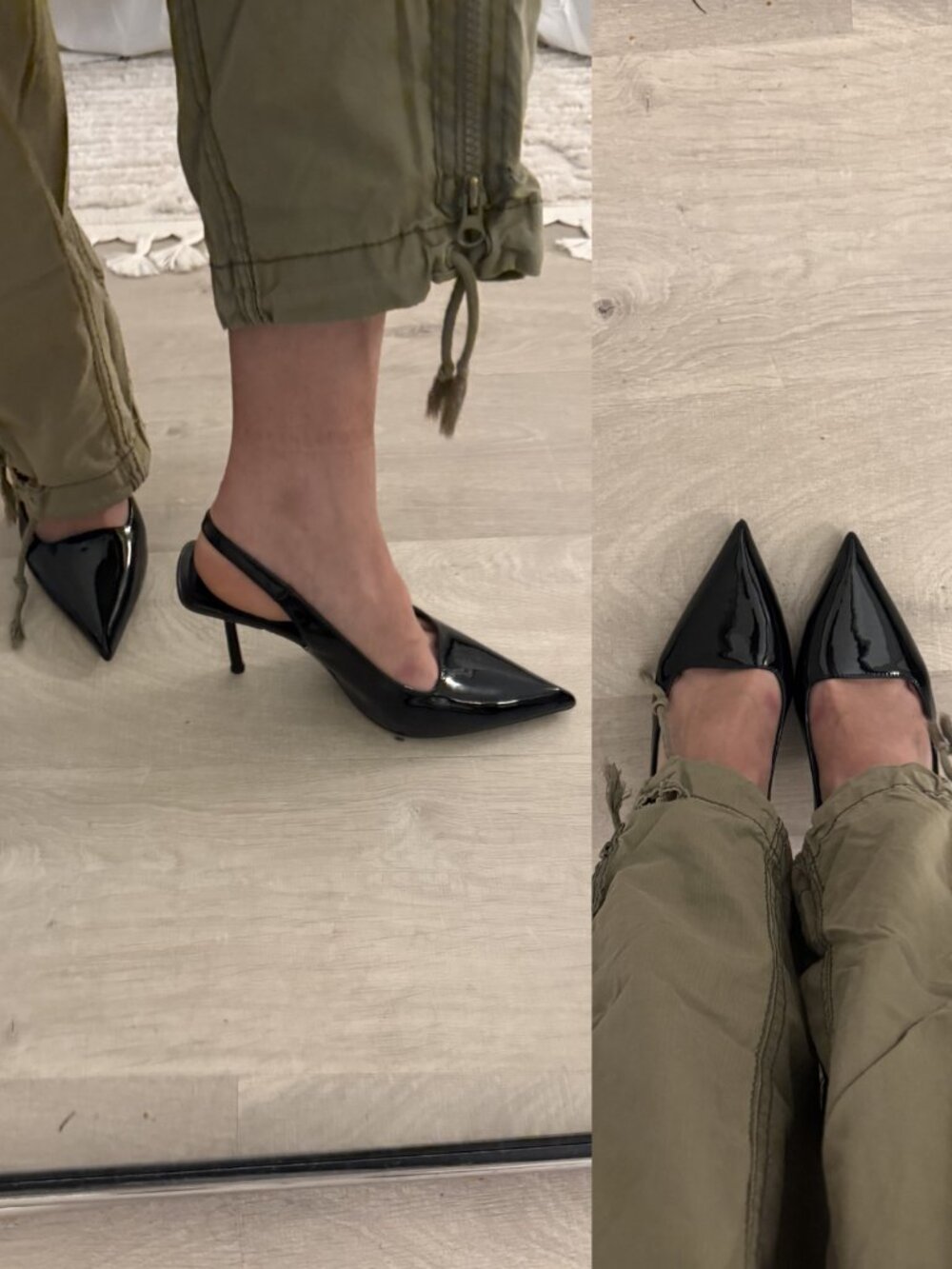 Princess Polly Black Stiletto Kitten Pointed Toe Heels